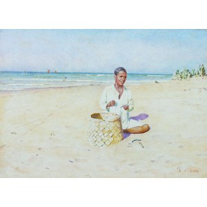 L. J. Scott (XIX/XX w.), Chłopiec na plaży