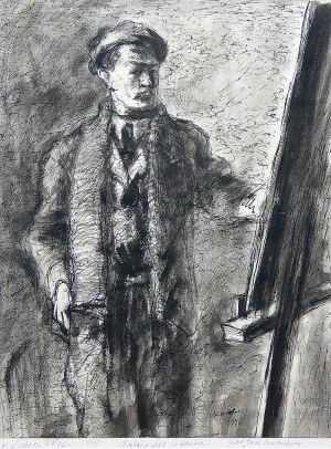 Zygmunt Karolak (1905 Kościelec k. Kalisza - 1999 Sopot), Autoportret, 1946 r.