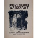 Antoni Suchanek (1901 Rzeszów - 1982 Gdynia), Okładka do teki „Ruiny Starej Warszawy”, 1945 r.