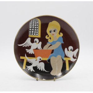 KAROLINA - TABLE PORCELANY PLANTS, Cinderella - a plate from the Fairy Tales series.
