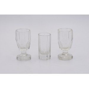 Set of three glasses (matched)