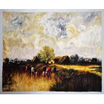 ANNA SZLENDAK WG LEON VICTOR DUPRE, Landscape - decorative fabric