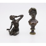 A pair of figurines [so-called desk accessories].