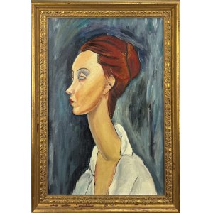 Amedeo Modigliani (1884-1920), Portret Luni Czechowskiej (after)