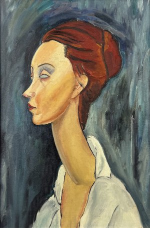 Amedeo Modigliani (1884-1920), Portret Luni Czechowskiej (after)