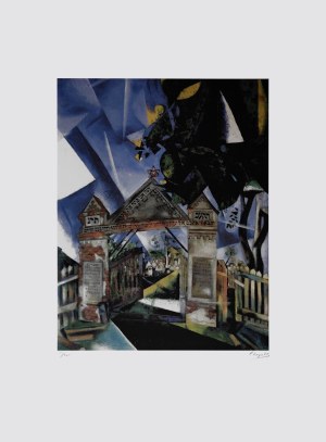 Marc Chagall (1887-1985), Brama cmentarza żydowskiego