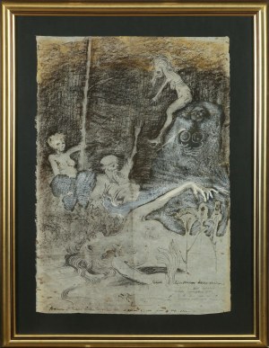 Jan Lebenstein (1930-1999), Kuszenie Św. Antoniego