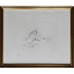 Leonor Fini (1907-1996), Two young women, 1972