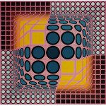 Victor Vasarely (1906-1997), Pink Composition