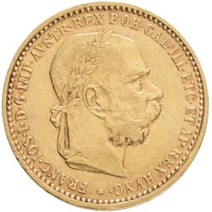 FRANCIS JOSEPH I. 1848-1916 , 10 Corona 1897 Vienna