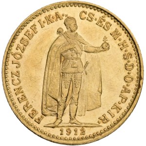 FRANCIS JOSEPH I. 1848-1916 10 Korona 1912 K.B.