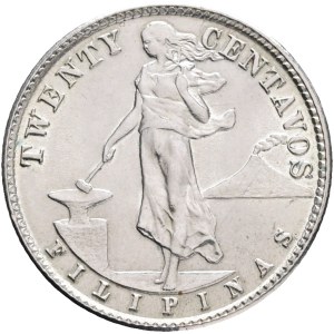 Commonwealth USA 1935-1946, 20 Centavos 1944 D,