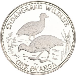 King Tāufaʻāhau Tupou IV 1965-2006, 1 Pa'anga 1991 Pritchard Megapode Birds