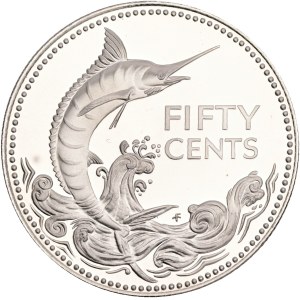 ELIZABETH II. 1952-2022, 50 cents 1978 FM, Wawa USA