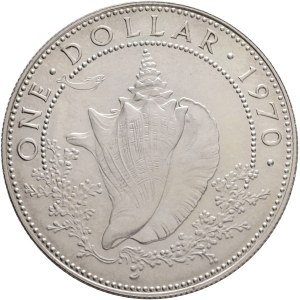 ELIZABETH II. 1952-2022, 1 Dollar 1970 Wawa, USA