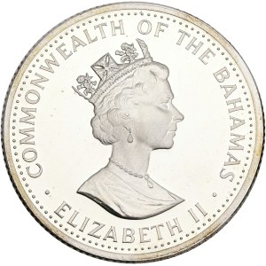 ELIZABETH II. 1952-2022, 10 Dollar s1989, October 12, 1492