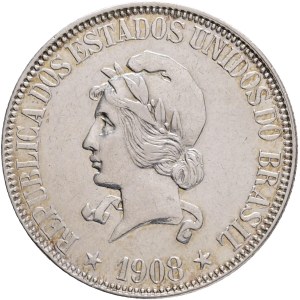 Brazil, Republic of the United States of 1889-1967, 1000 Réis 1908