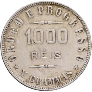 Brazil, Republic of the United States of 1889-1967, 1000 Réis 1908