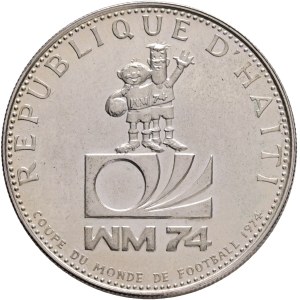 Second Republic 1957-1986, 25 Gourdes 1973, 1974 World Cup