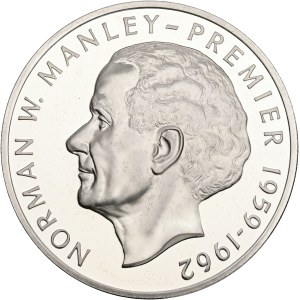 ELIZABETH II. 1973-2022, 5 Dollars 1973 FM , Norman W. Manley; silver; large type