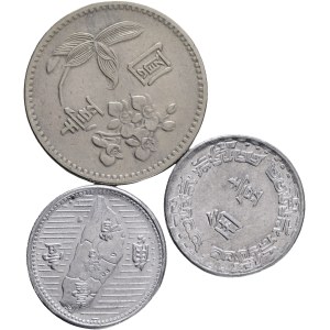 Taiwan 1912-date , Lot 3 coins