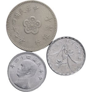 Taiwan 1912-date , Lot 3 coins