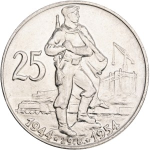 Peoples Republic 1948-1960, 25 Koruna 1954, Slovak National Uprising