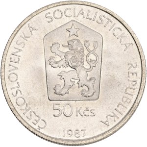 Socialist rep.1960-1990, 50 Korun 1987 Prague ZOO-Horse Prevalsky