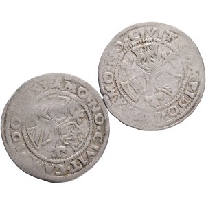 Kempten Free city, CHARLES V. 1519-1558, Lot 2 coins 3 Kreuzers 1553