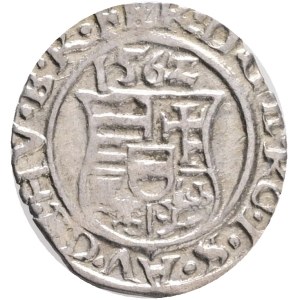 FERDINAND I. 1526-1564, 1 denár 1562 KB , Madona