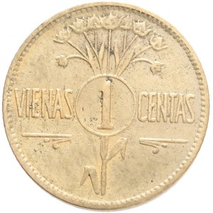 REPUBLIC 1918-1940, 1 cent 1925