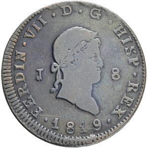 FERDINAND VII. 1808-1833, 8 Maravedis 1819 J