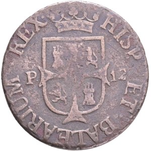 FERDINAND VII. 1808-1833,12 Dineros 1812, Majorca