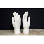 Designer decorative porcelain hand pedestals - 2nd half of the 20th century.