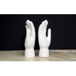 Designer decorative porcelain hand pedestals - 2nd half of the 20th century.