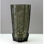 Art Deco Crystal Vase by Josef Hoffmann - Bohemia 1930s