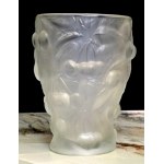 BAROLAC - R. SCHRÖTTER - SATIN VASE WITH CHERRIES - JOSEF INWALD GLASSWORKS