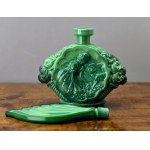 Malachite glass perfume bottle - Curt Schlevogt