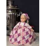 TULE - Large nickel-plated brass samovar - (Шемарин) - Russia 1898