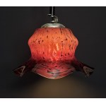 Vintage -Mazzega style lamp - Italian centred glass - 1970s