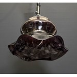 Vintage -Mazzega style lamp - Italian centred glass - 1970s