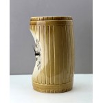 Mirostowice - Porcelite mantel clock "Barrel" - 1970s design