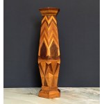Modernist large wooden vase - marquetry in Art Deco style