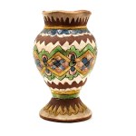 Hutsul pottery, vase - folk handicraft, Hutsul region, Eastern Carpathians 1st half of 20th century [ folk art ].