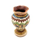 Hutsul pottery, vase - folk handicraft, Hutsul region, Eastern Carpathians 1st half of 20th century [ folk art ].