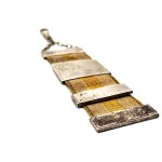 Silver devise for pocket watch, monogram and date 1938