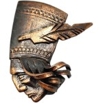 Jozef Fajngold ( 1910 - 1998 ) - Metalwork, brooch - Juhas, Harnaś [ communist period ].