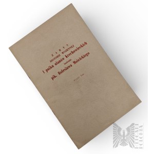 PSZnZ/Emigration Brochure Outline of the Military History of the 1st Krechowiec Lancers Regiment named after Col. Boleslaw Moscicki Part 1