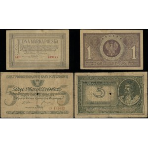 Polonia, serie di 4 banconote 1919