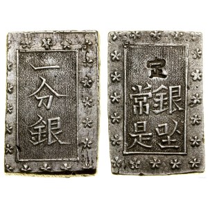 Japan, 1 Bu silver (Ichibu Gin), no date (1859-1868)